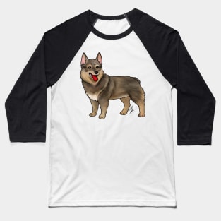 Dog - Swedish Valhund - Red Stub Tail Baseball T-Shirt